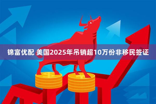 锦富优配 美国2025年吊销超10万份非移民签证