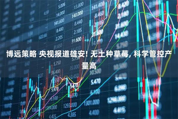 博远策略 央视报道雄安! 无土种草莓, 科学管控产量高